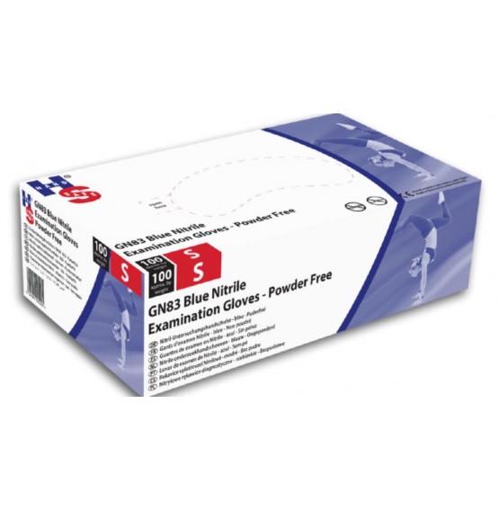 Blue Unpowdered Nitrile Gloves