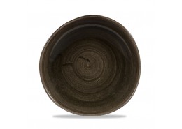 Patina Iron Black Organic Round Plate