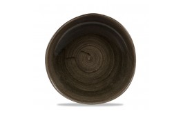 Patina Iron Black Organic Round Plate