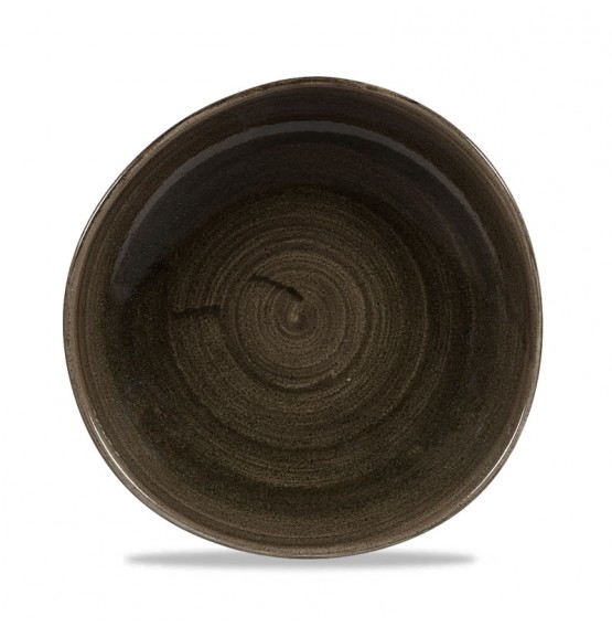 Patina Iron Black Organic Round Plate