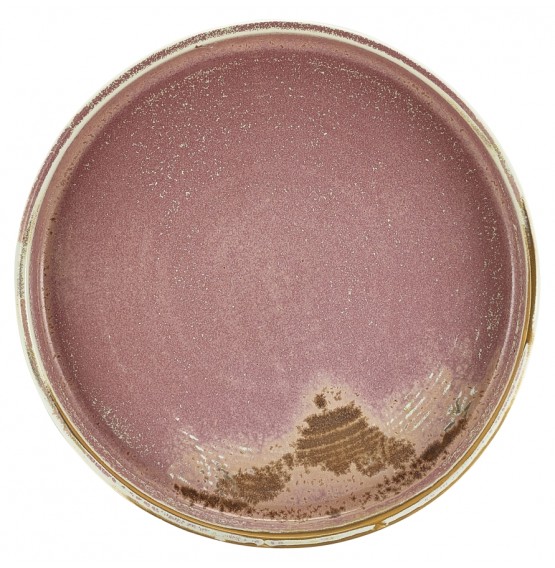 Terra Porcelain Rose Presentation Plate