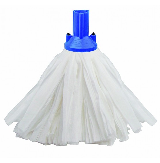Big White Exel Socket Mop Blue