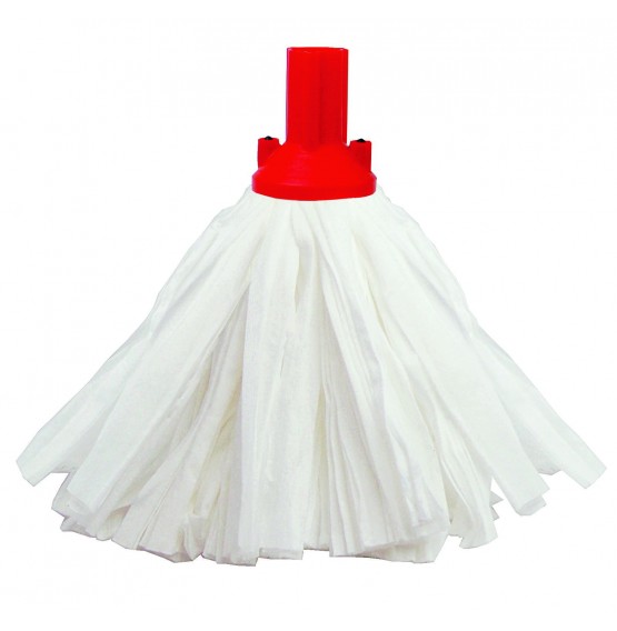 Big White Exel Socket Mop Red