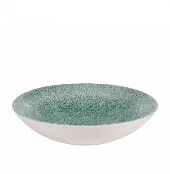 Raku Jade Green Coupe Bowl