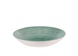 Raku Jade Green Coupe Bowl