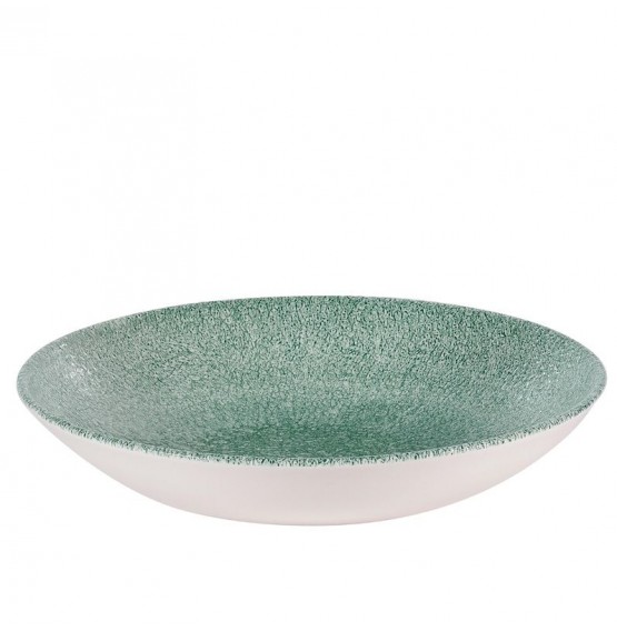 Raku Jade Green Coupe Bowl