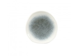 Raku Quartz Black Organic Round Plate