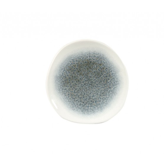 Raku Topaz Blue Organic Round Plate
