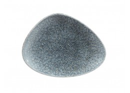 Raku Topaz Blue Chefs' Triangle Plate