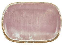 Terra Porcelain Rose Rectangular Plate