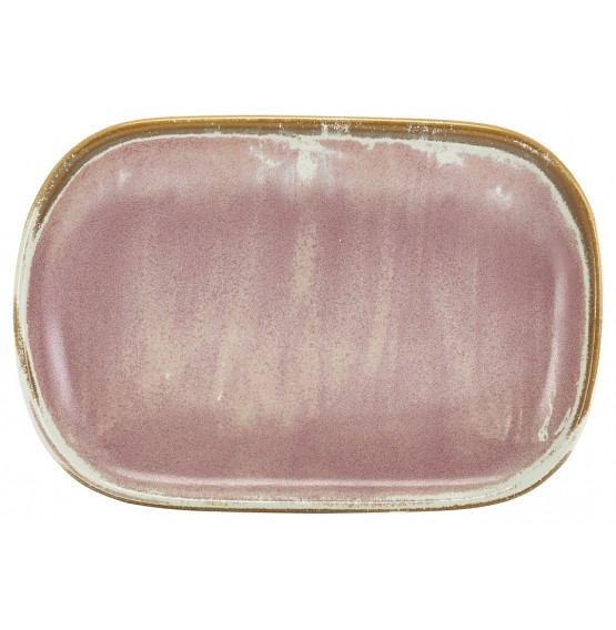 Terra Porcelain Rose Rectangular Plate