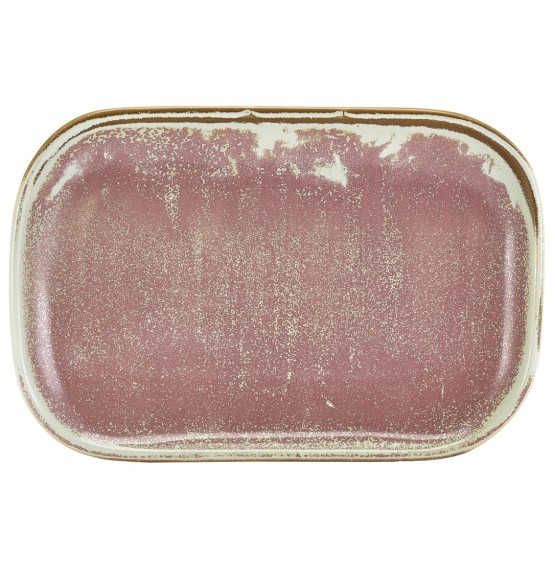 Terra Porcelain Rose Rectangular Plate