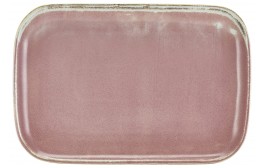 Terra Porcelain Rose Rectangular Plate