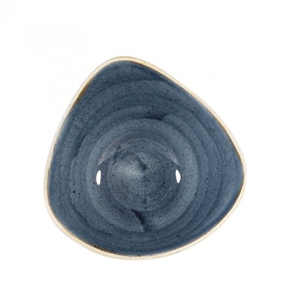Stonecast Blueberry Triangle Bowl