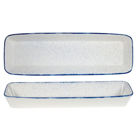 Stonecast Hints Indigo Blue Rectangular Baking Dish