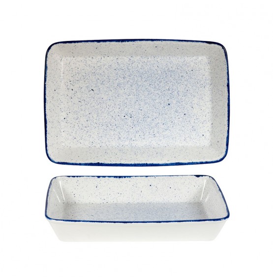 Stonecast Hints Indigo Blue Rectangular Baking Dish