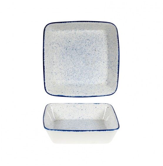 Stonecast Hints Indigo Blue Square Baking Dish