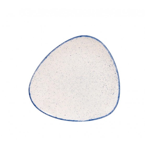 Stonecast Hints Indigo Blue Triangle Plate