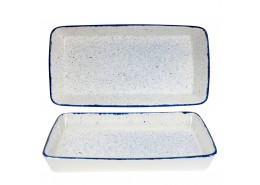 Stonecast Hints Indigo Blue Rectangular Baking Dish