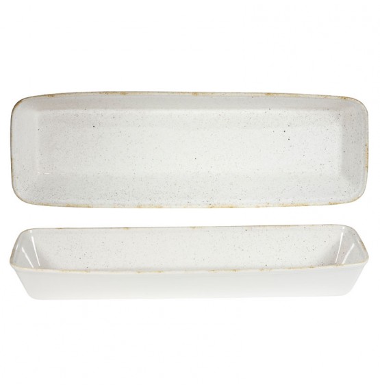 Stonecast Hints Barley White Rectangular Baking Dish