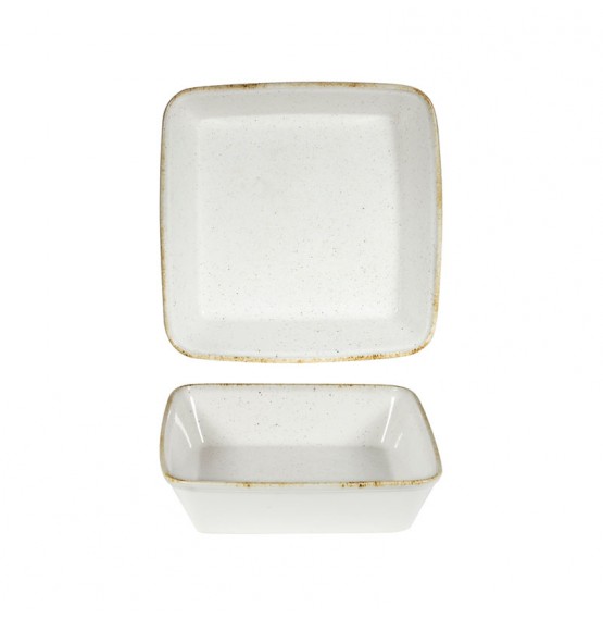Stonecast Hints Barley White Square Baking Dish