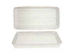 Stonecast Hints Barley White Rectangular Baking Dish