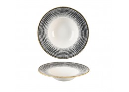 Homespun  Charcoal Black Wide Rim Bowl