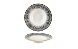 Homespun  Charcoal Black Wide Rim Bowl