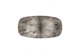 Stone Quartz Black Chefs' Oblong Plate No.3