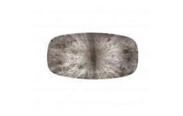 Stone Quartz Black Chefs' Oblong Plate No.3