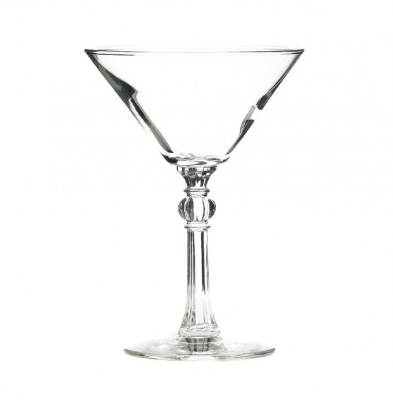 Fluted Stem Double Martini Glass