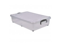 Storage Box w/ Clip Handles on Wheels