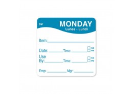 DissolveMark Blue 51mm Square Label (Monday)