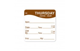 DissolveMark Brown 51mm Square Label (Thursday)
