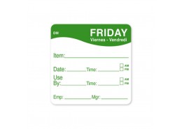 DissolveMark Green 51mm Square Label (Friday)