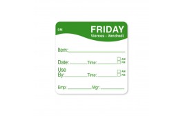 DissolveMark Green 51mm Square Label (Friday)