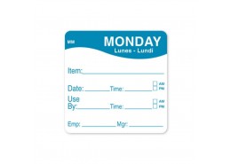 MoveMark Blue 51mm Square Label (Monday)