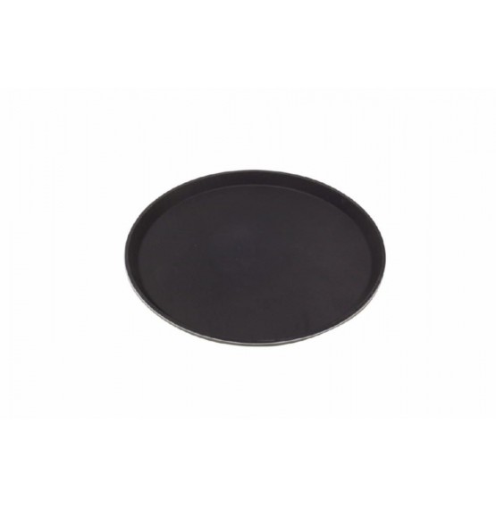 Round Fibreglass Tread Trays Black
