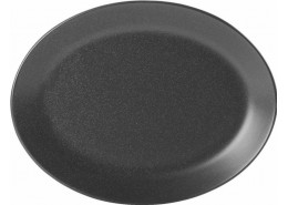 Seasons Graphite Oval Plate