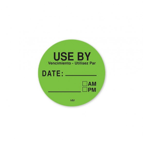 MoveMark Use By Round Label (Green)