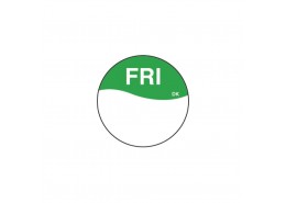 DuraMark Green 19mm Round Label (Friday)