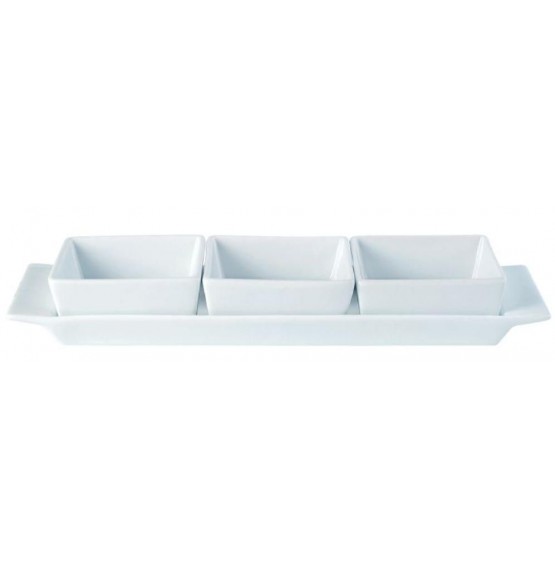 Creations Square Set of Three Bowls & Tray