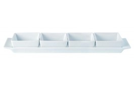 Creations Square Set of Four Bowls & Tray