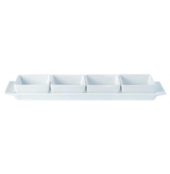 Creations Square Set of Four Bowls & Tray
