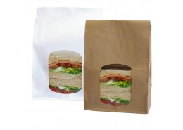 White Kraft Window Bag