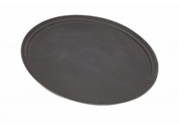 Oval Fibreglass Tread Trays Black