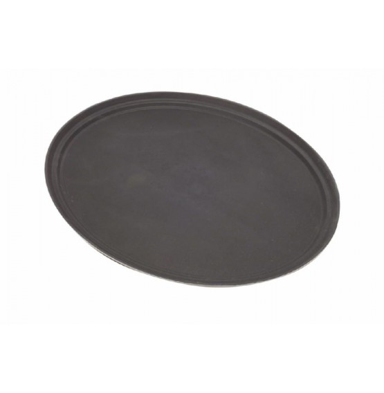 Oval Fibreglass Tread Trays Black