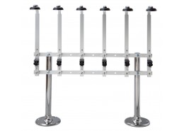 Twin Pillar Fixed 6 Bottle Stand