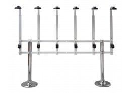 Twin Pillar Fixed 6 Bottle Stand