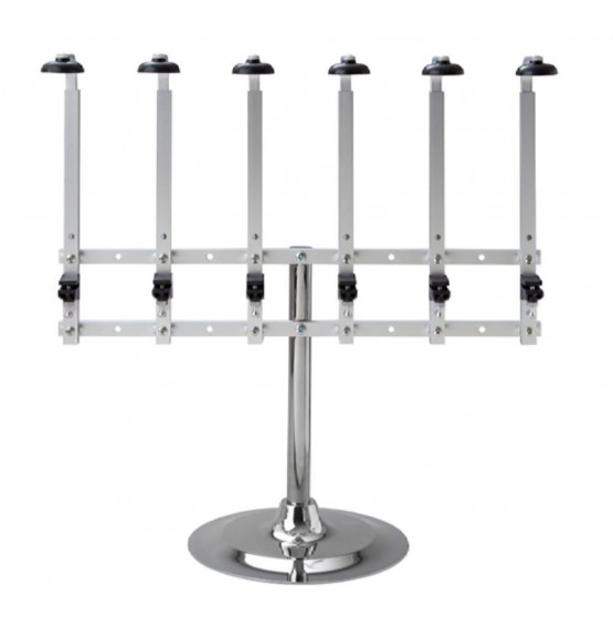 Single Pillar 6 Bottle Stand with Heavy Base